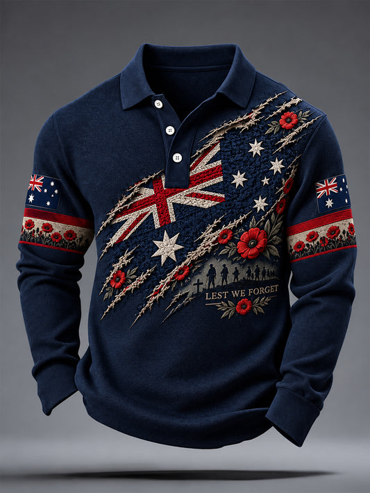 Men's Veteran Remembrance Day Long Sleeve Shirt