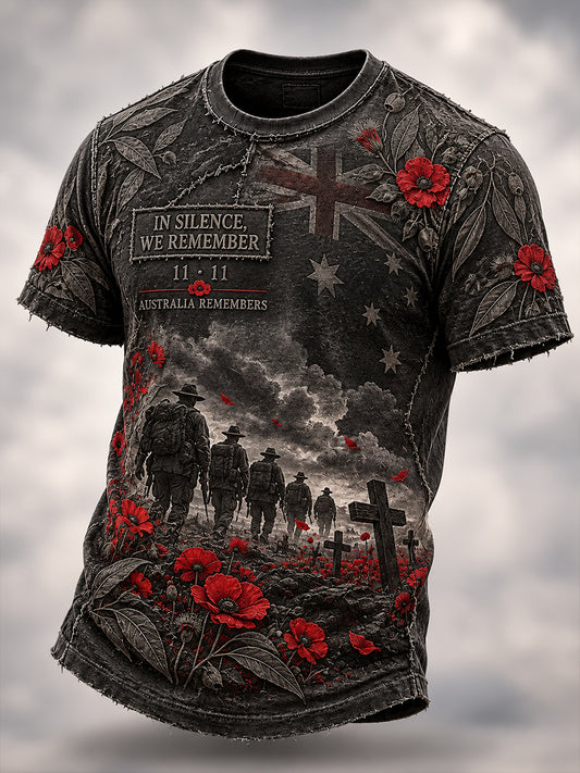 Men's Veteran Remembrance Day Short Sleeves T-Shirt