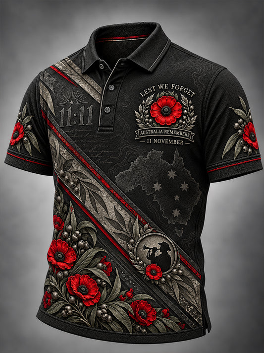 Men's Veteran Remembrance Day Short Sleeves Shirt