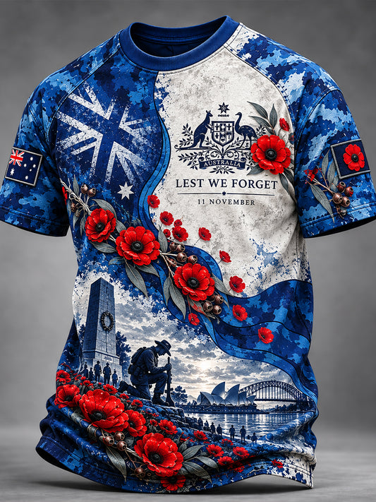 Men's Veterans Remembrance Day Short Sleeve T-Shirt