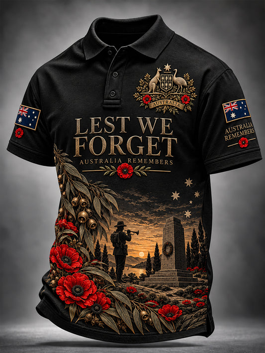 Men's Veterans Remembrance Day Short Sleeve Shirt