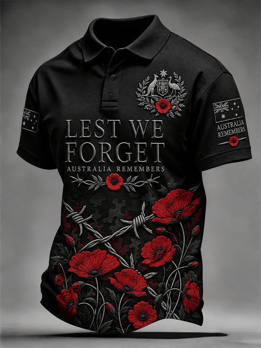 Men's Veterans Remembrance Day Short Sleeve Shirt