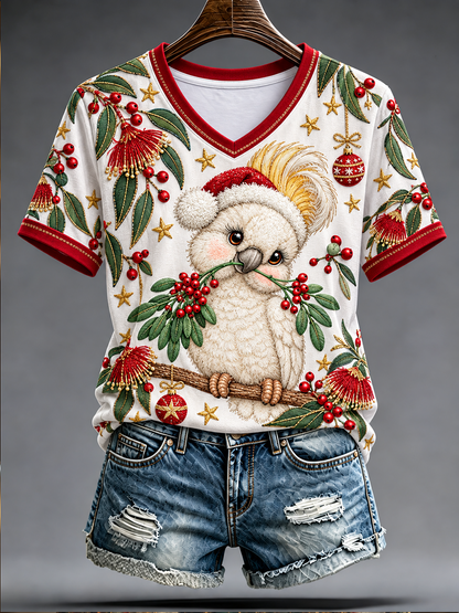 Women's Christmas in Australia Printed short-sleeved T-shirt