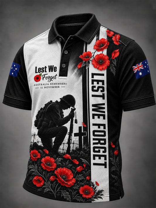Men's Veterans Remembrance Day Short Sleeve Shirt
