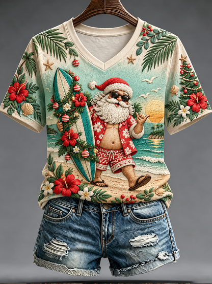 Women's Christmas in Australia Printed short-sleeved T-shirt
