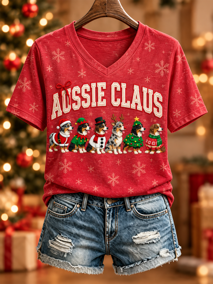 Women's Christmas in Australia Printed short-sleeved T-shirt
