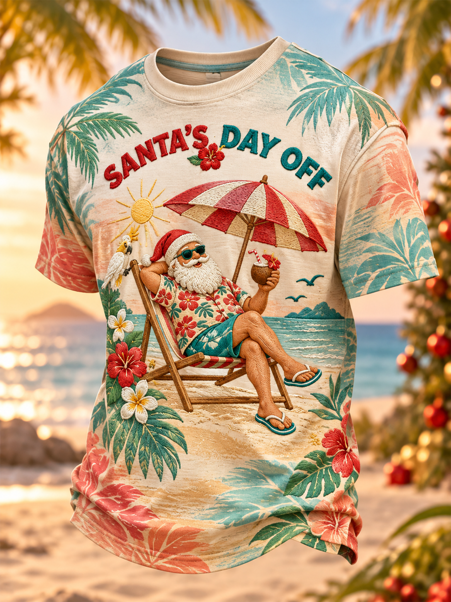 Men's Christmas in Australia Printed short sleeves t-shirt