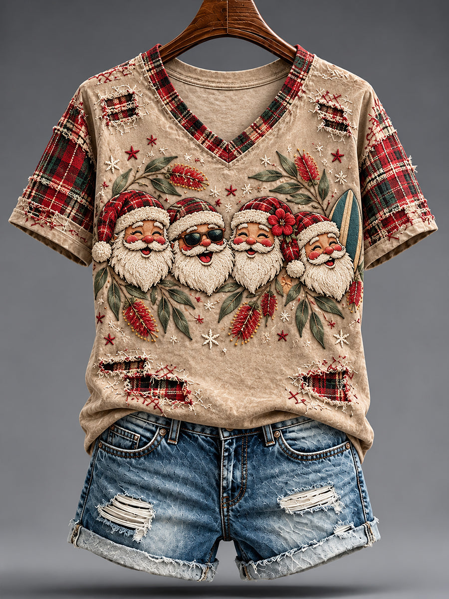 Women's AU Merry Aussie Christmas Printed T-shirt
