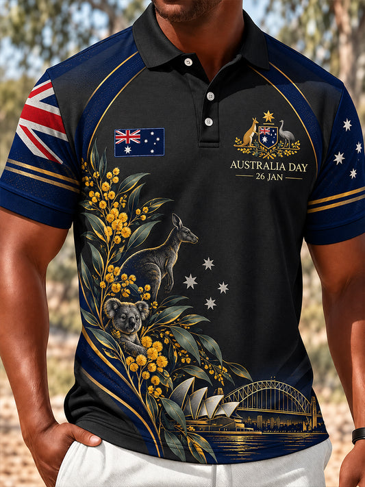 Men's Australia Day Short Sleeves Shirt