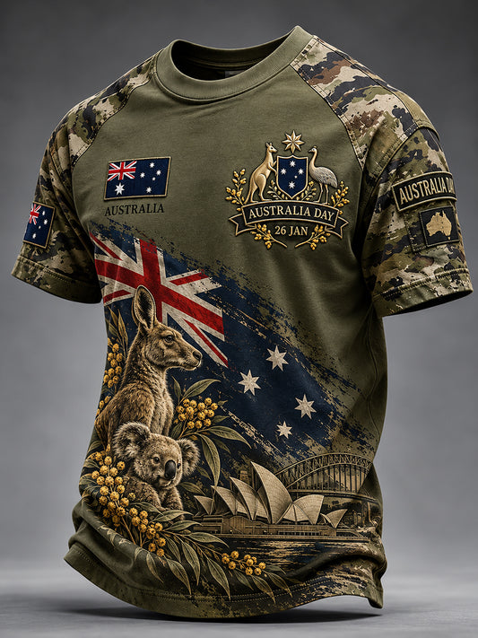 Men's Australia Day Short Sleeves T-Shirt