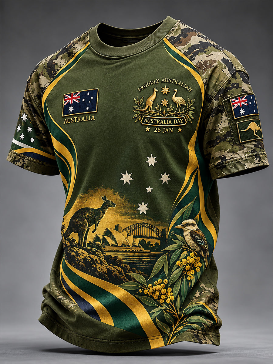 Men's Australia Day Short Sleeves T-Shirt