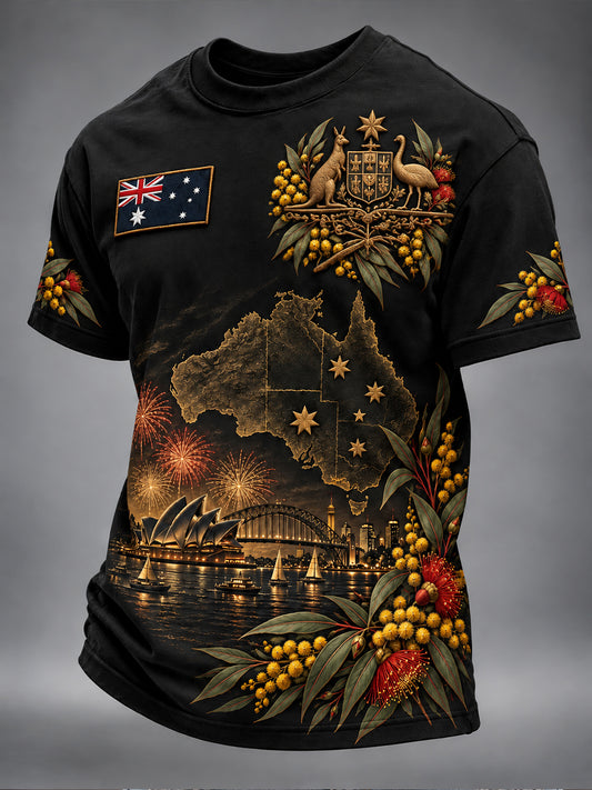 Men's Australia Day Short Sleeves T-Shirt