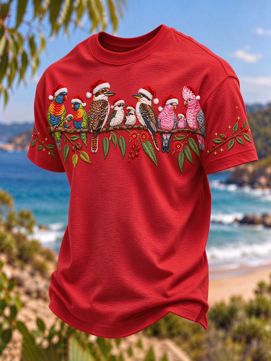Men's Christmas in Australia Printed short sleeves t-shirt