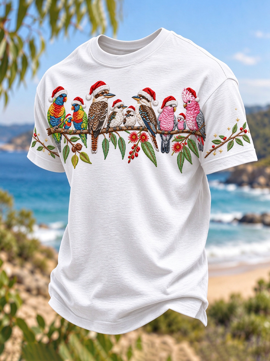 Men's Christmas in Australia Printed short sleeves t-shirt