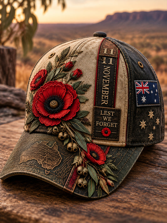 Unisex Remembrance Day Australian Veterans Hat