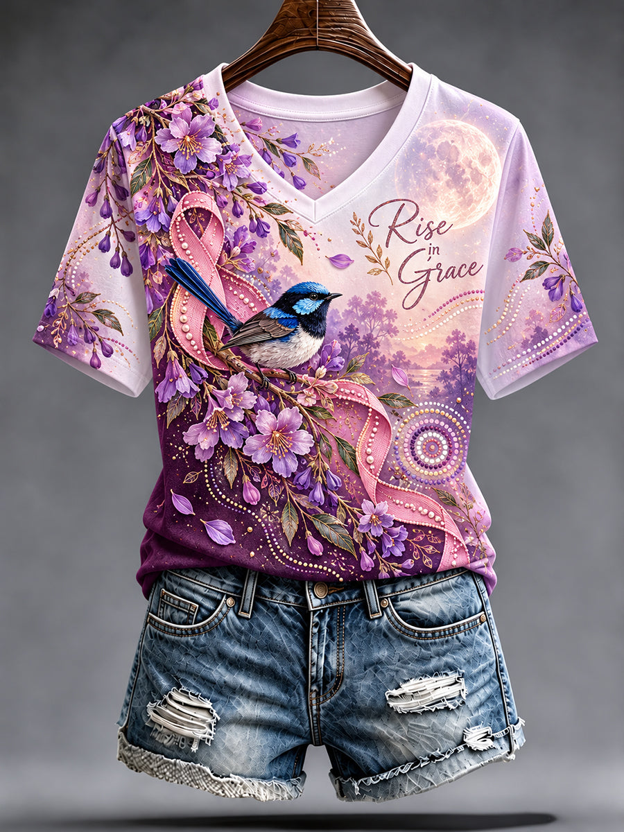 Women's Breast Cancer Awareness In Australia Short Sleeve T-Shirt