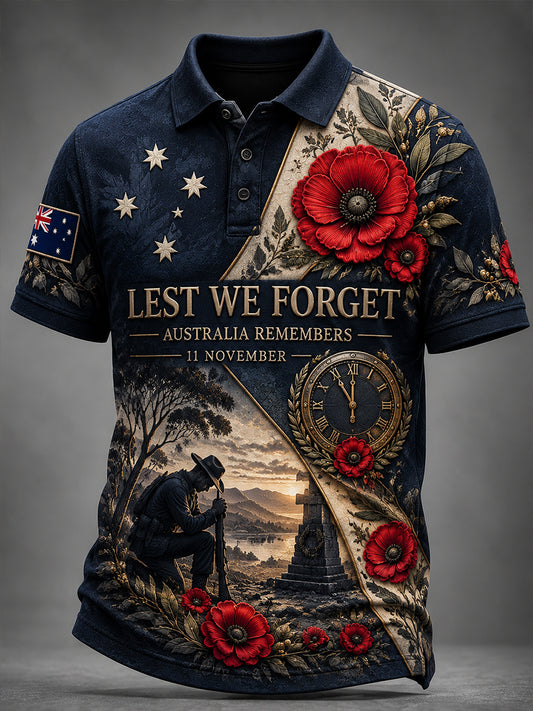 Men's Remembrance Day Veterans Short Sleeve Shirt