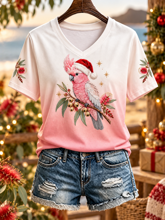 Women's Christmas in Australia Printed T-shirt