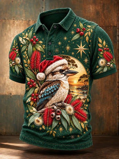 Men's Christmas In Australia Short Sleeve Shirt