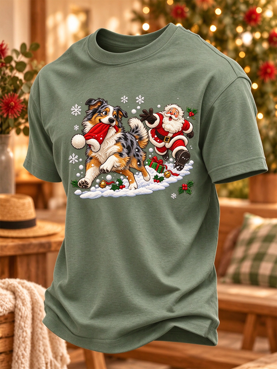 Men's Christmas in Australia Printed short sleeves t-shirt