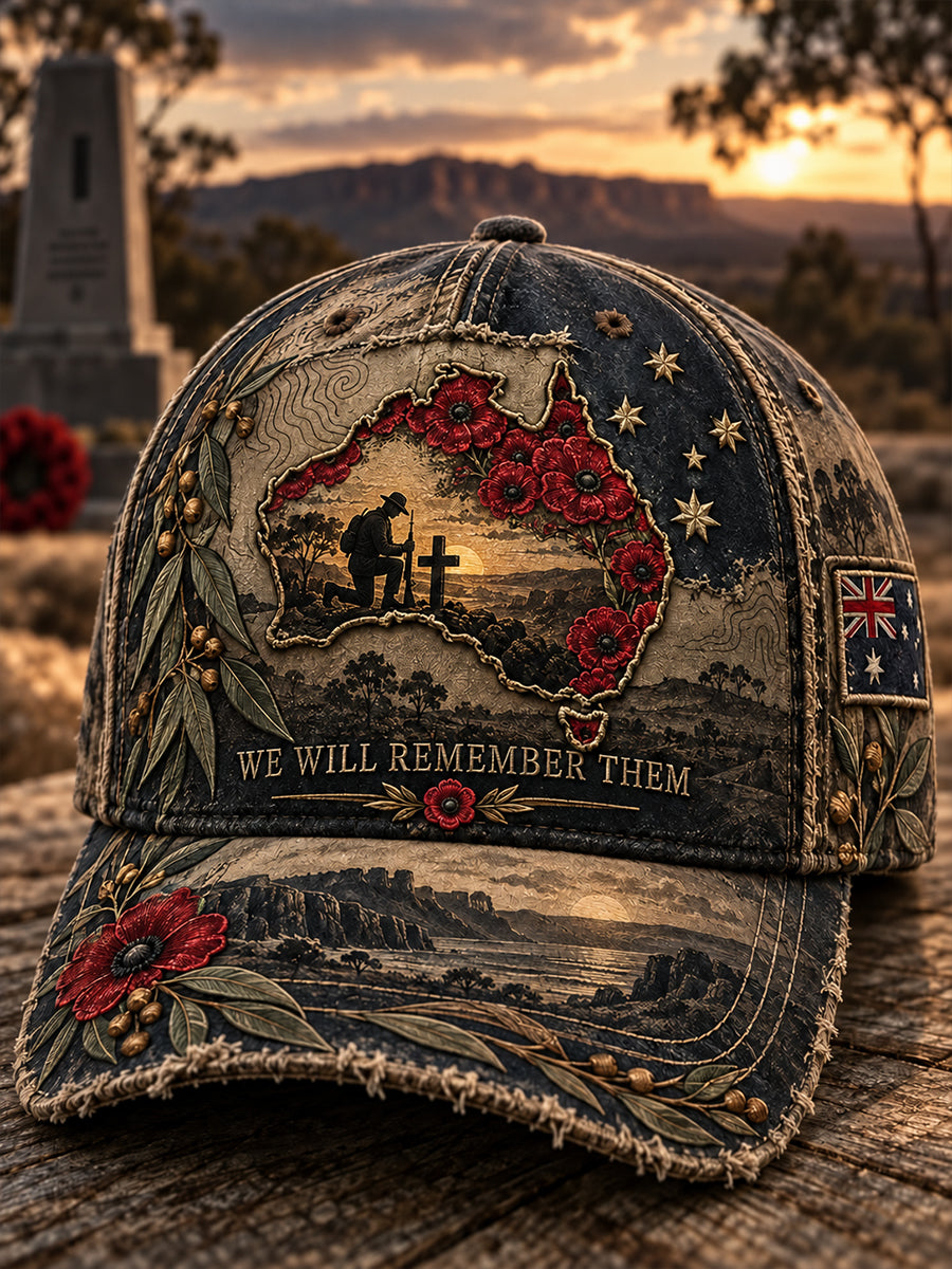 Unisex Australian Veterans Remembrance Day Hat