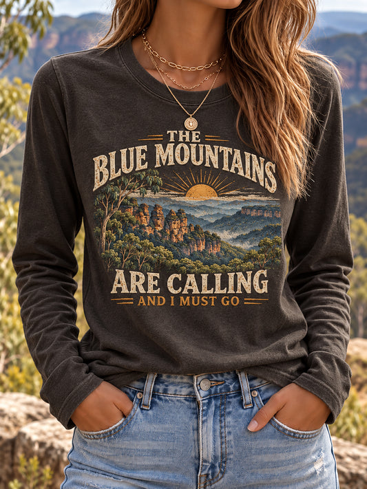 Women's Australia Hiking Art Printed T-shirt