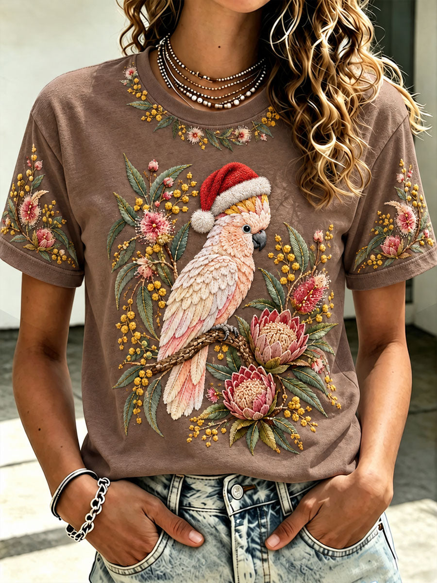 Women's Christmas in Australia Printed short-sleeved T-shirt