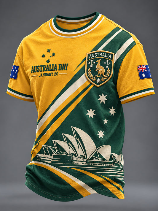 Men's Australia Day Short Sleeves T-Shirt