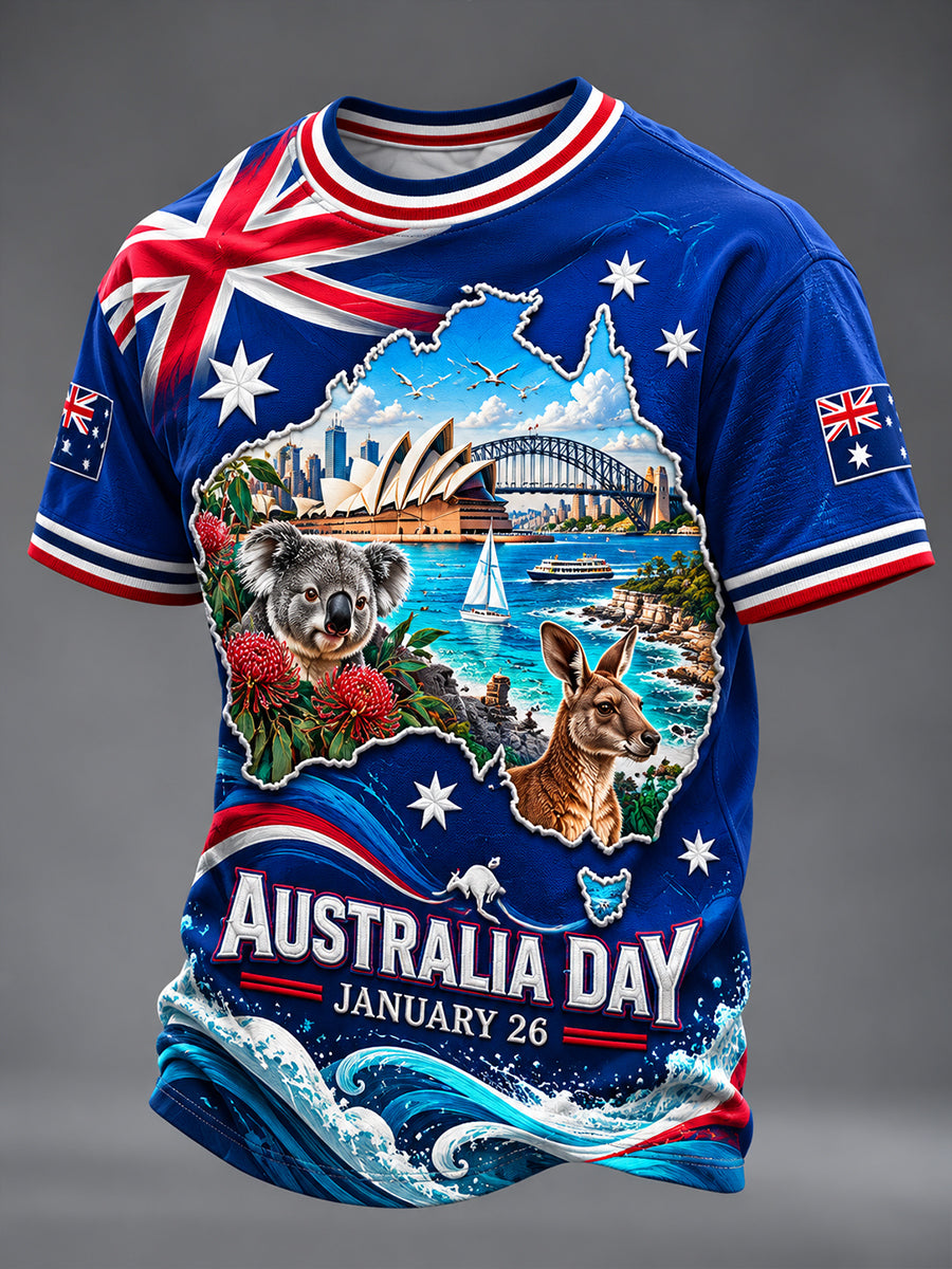 Men's Australia Day Short Sleeves T-Shirt