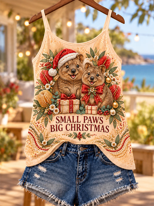 Women's Retro Australian Christmas Vest