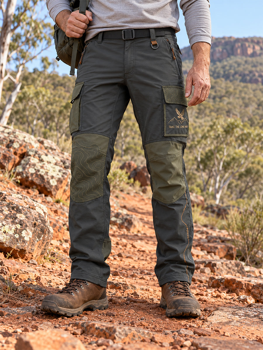 Men's Vintage Australian Outdoor Hiking Casual Work Trousers