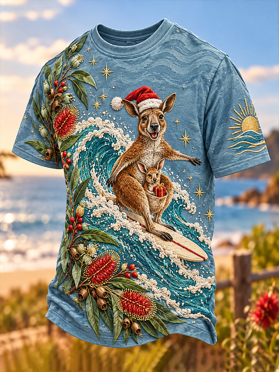 Men's Christmas In Australia Short Sleeves T-Shirt