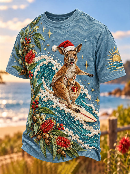 Men's Christmas In Australia Short Sleeves T-Shirt