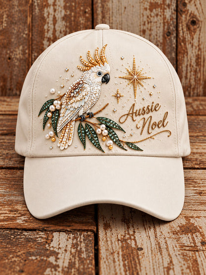Australian Christmas Cockatoo Print Unisex  Hat