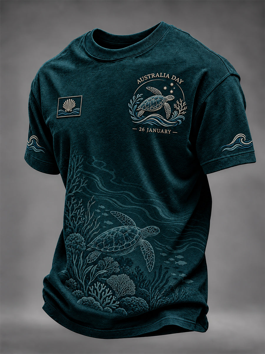 Men's Retro Australia Day Short-Sleeve T-Shirt