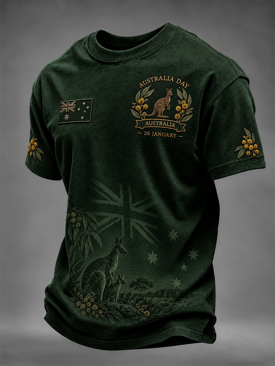Men's Retro Australia Day Short-Sleeve T-Shirt