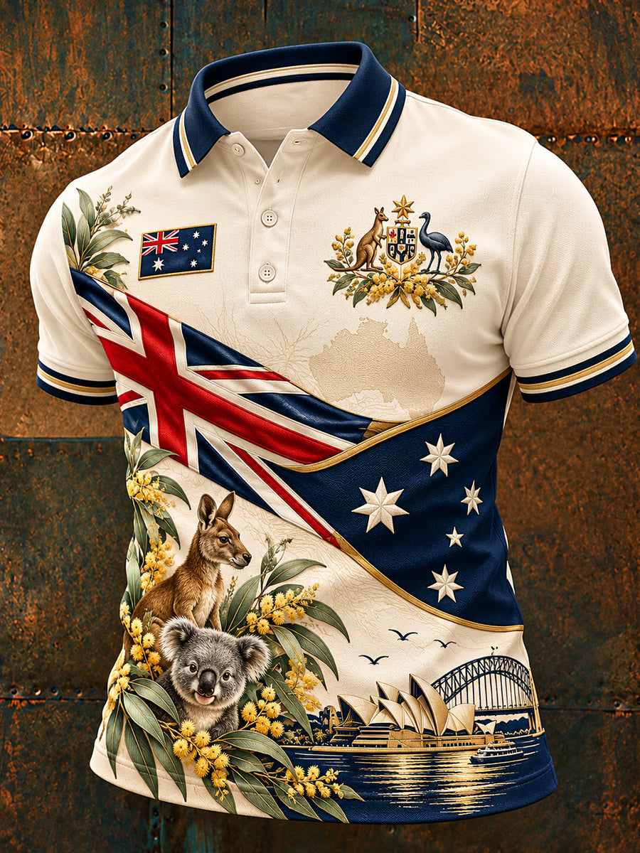 Men's Australia Day Short Sleeves Shirt