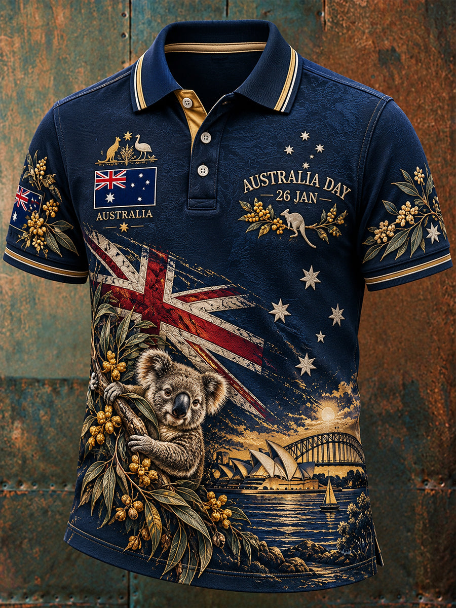 Men's Australia Day Short Sleeves Shirt