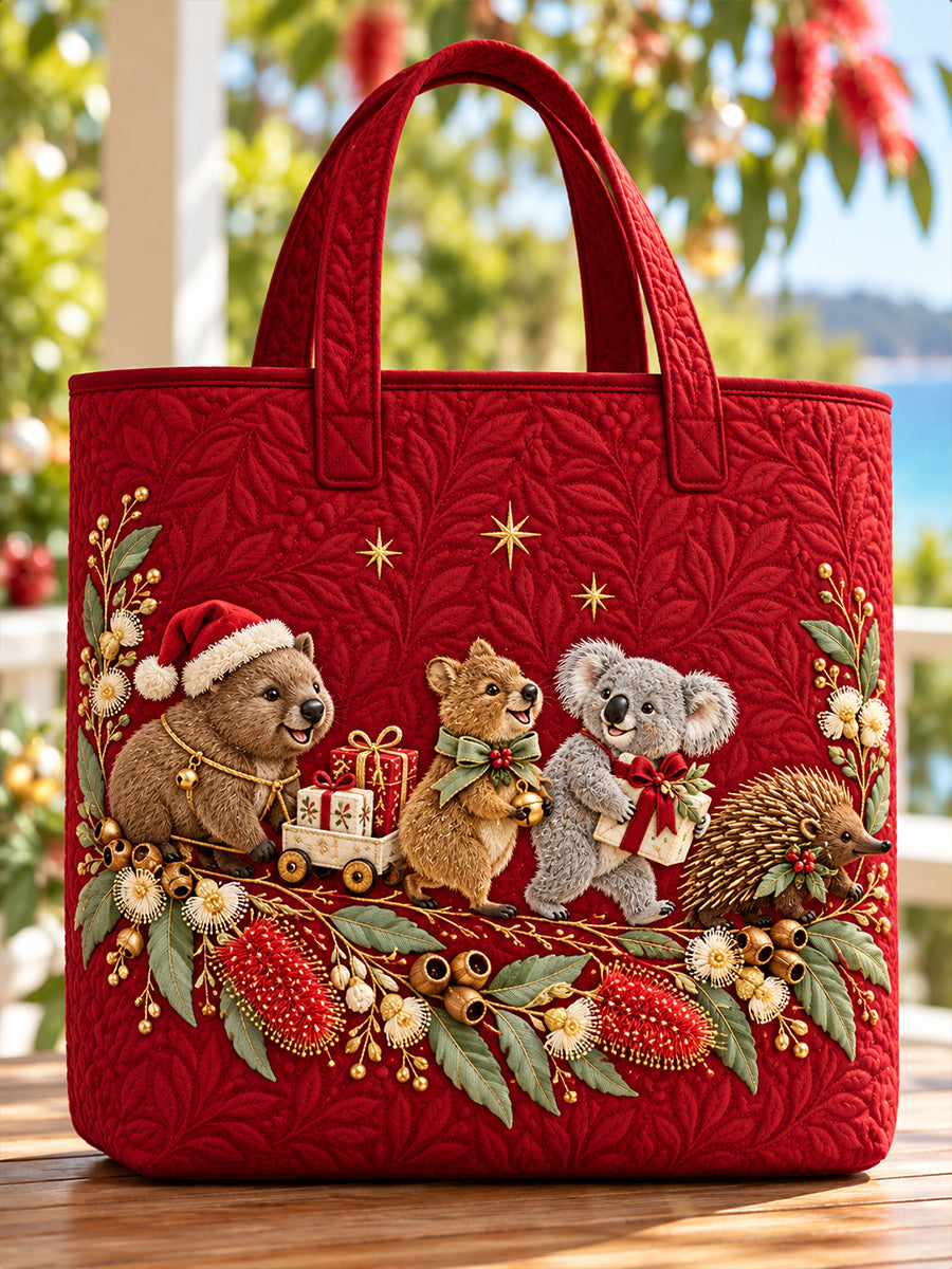 Christmas in Australia Vintage Luggage Bag