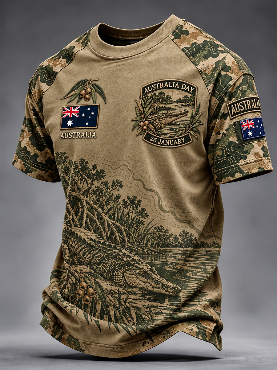 Men's Retro Australia Day Short-Sleeve T-Shirt