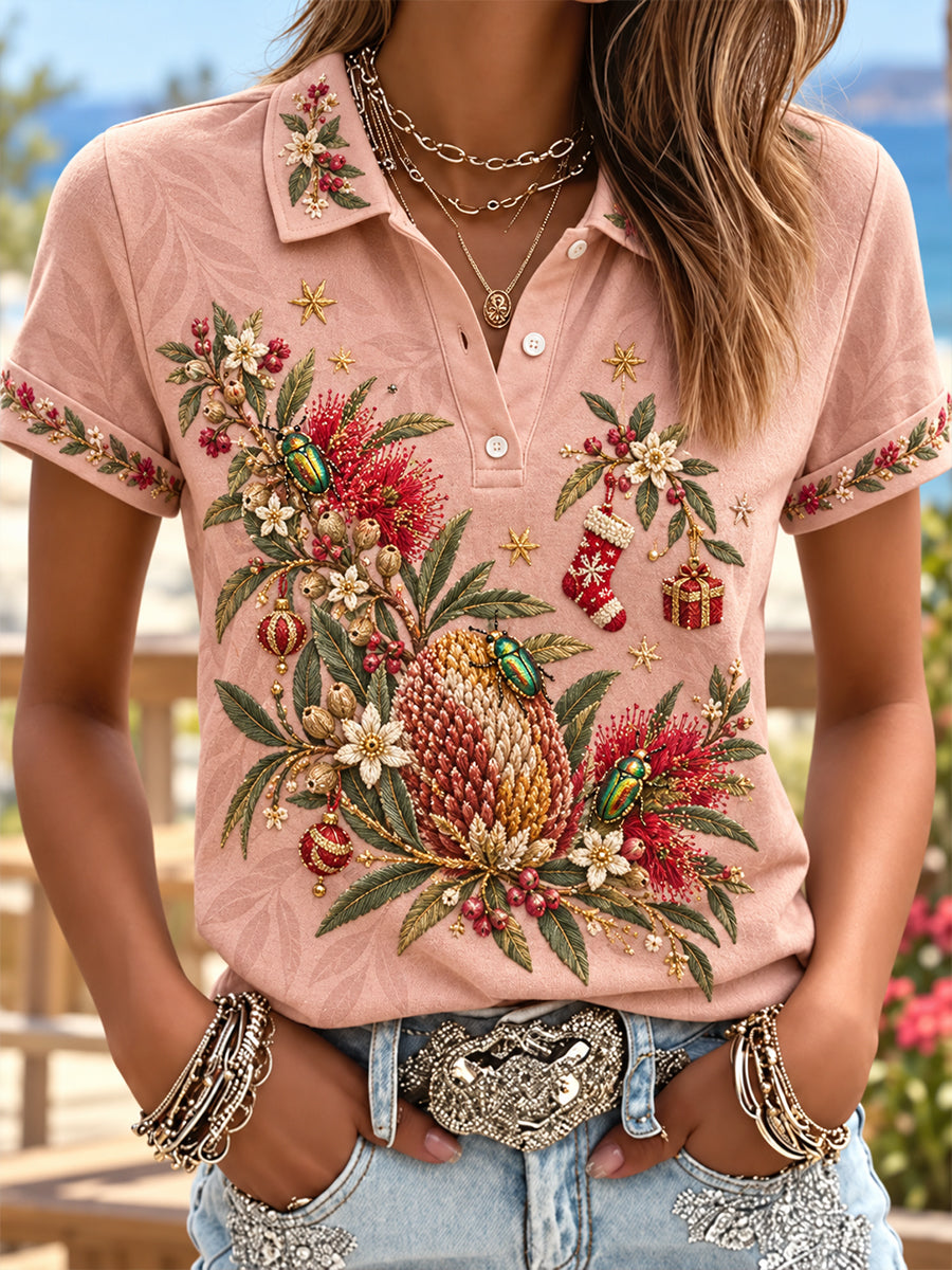 Women's Christmas In Australia Polo T-Shirt