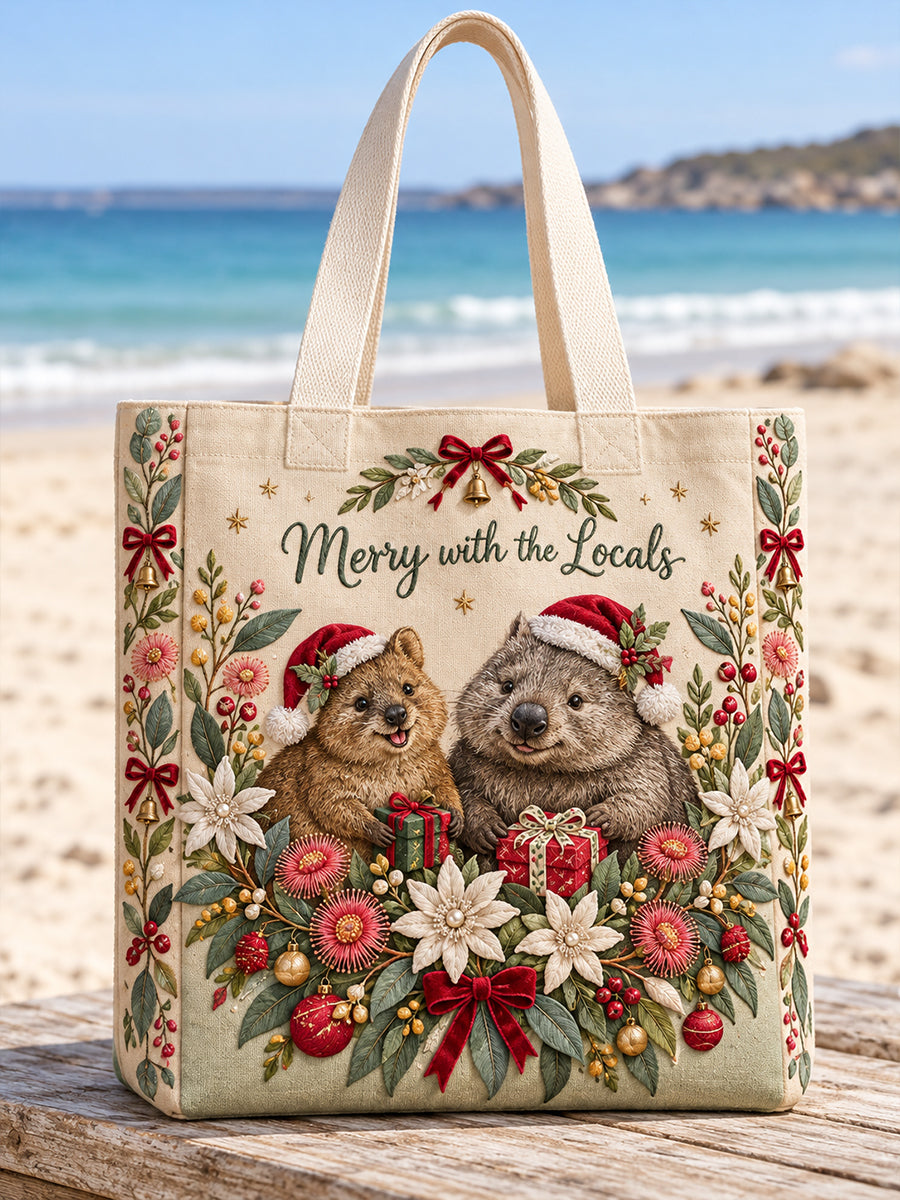 Christmas Art Printed Canvas Bag