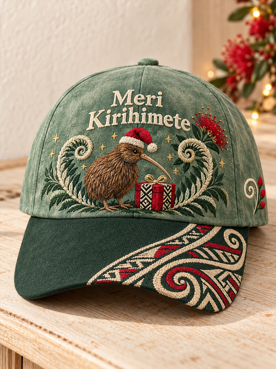 Unisex NZ Christmas Maori Art Printed Hat