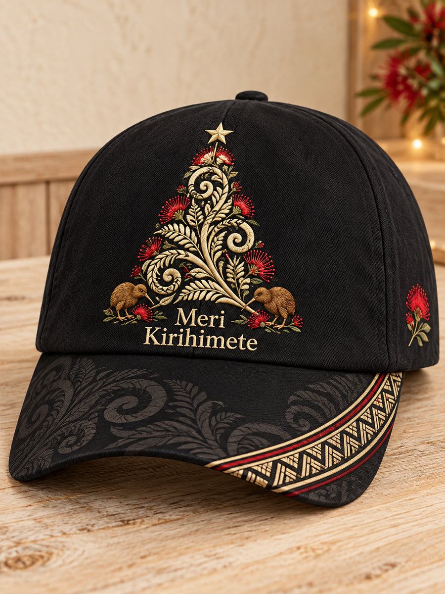 Unisex NZ Christmas Maori Art Printed Hat
