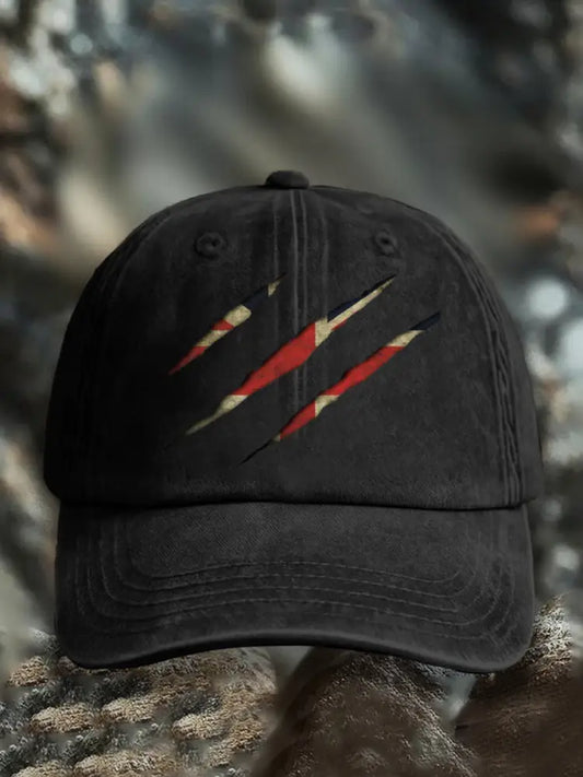 Unisex UK Flg Pride Print Hat Black / JM